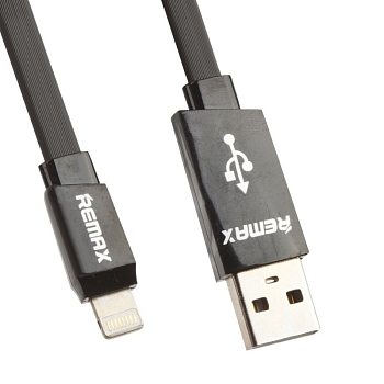 USB Дата-кабель "Remax" Full Speed Cable Apple Lightning 8-pin, 1 метр, черный