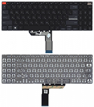 Клавиатура для ноутбука Asus VivoBook PRO 16 M7600QA, черная