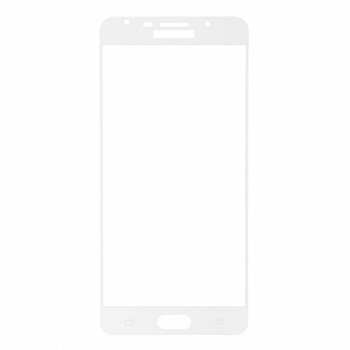 Защитное стекло Tempered Glass для Samsung Galaxy A7 2016 (A710F) (белая рамка)