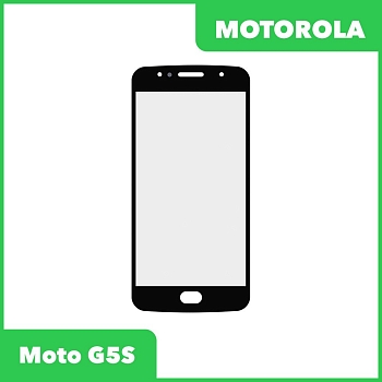 Стекло + OCA пленка для переклейки Motorola Moto G5S, черный
