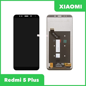 LCD дисплей для Xiaomi Redmi 5 Plus в сборе с тачскрином (черный) 100% оригинал