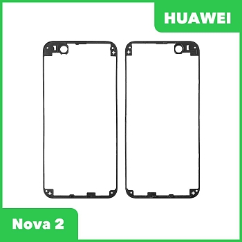Рамка дисплея (средняя часть) для Huawei Nova 2 (PIC LX9), черная