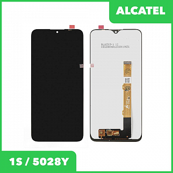 LCD дисплей для Alcatel 1S (5028Y) в сборе с тачскрином, Premium Quality, черный