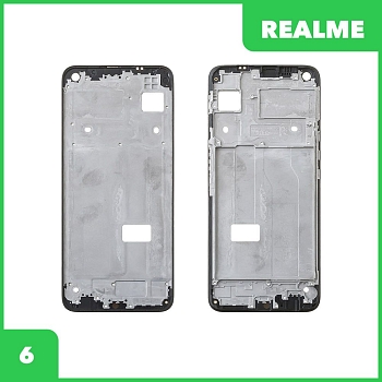 Рамка дисплея для Realme 6 (RMX2001) (черный)