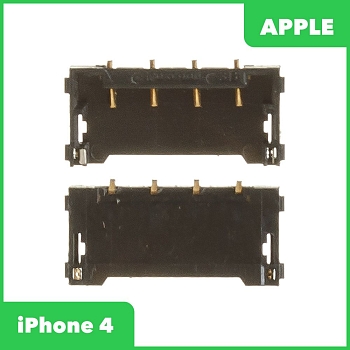 Коннектор (контакты) АКБ для Apple iPhone 4